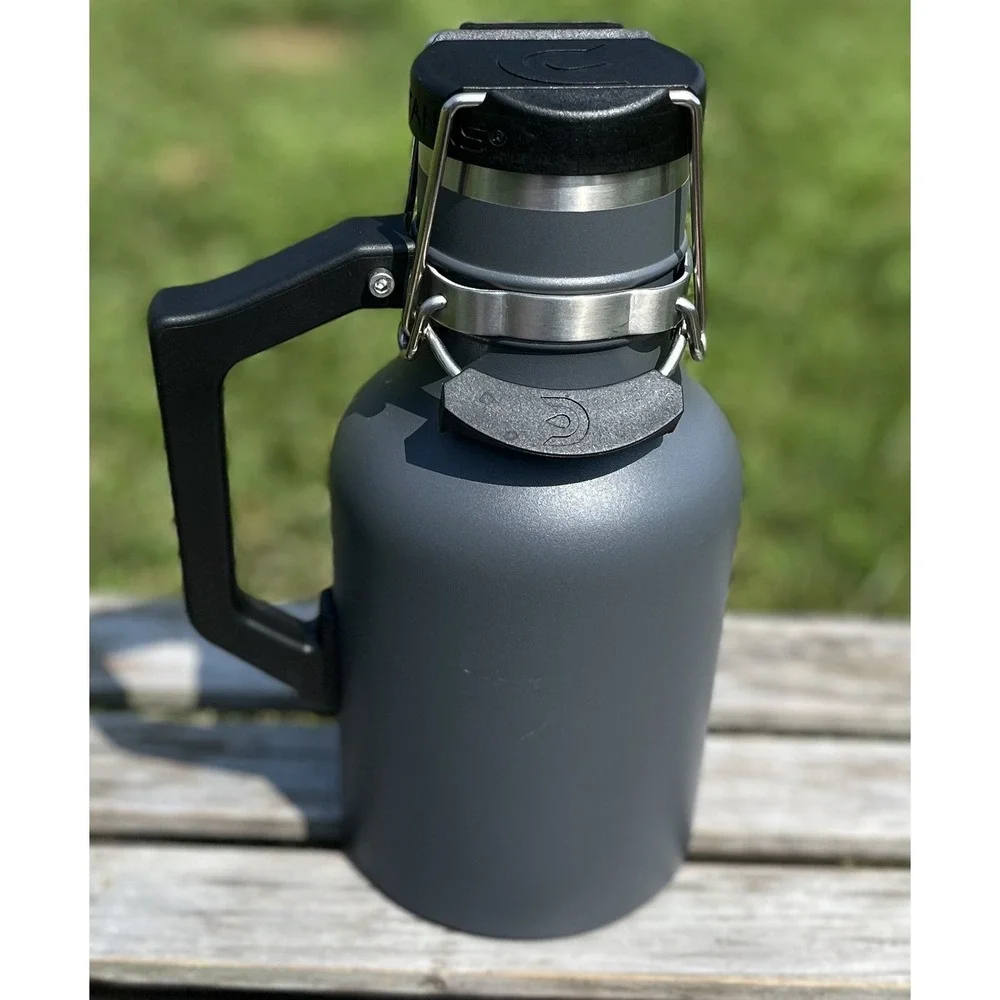DrinkTanks Growler 64oz Vacuum Insulated Stainless Steel Large Handle Outdoor Fl